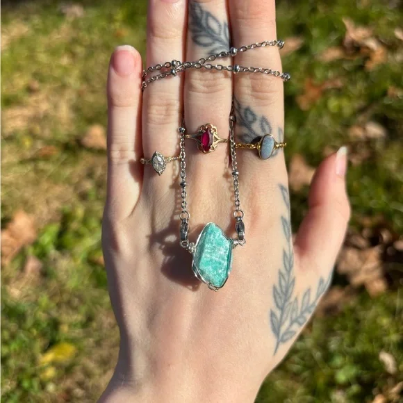 Amazonite interchangeable necklace - Picture 4 of 4